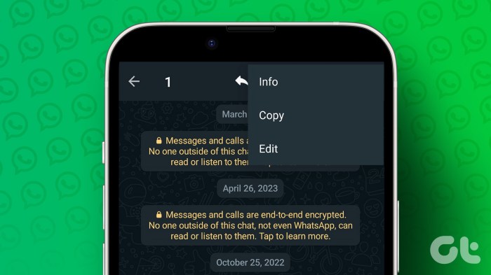 How to edit WhatsApp messages once they are sent