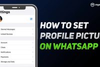 How to add a profile picture in WhatsApp