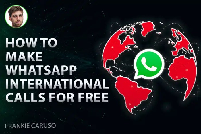 How to make a free international call using WhatsApp